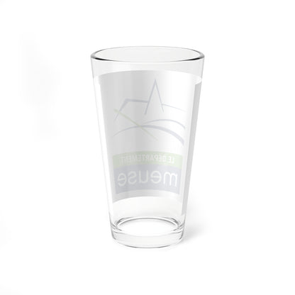 Flag of the Department of Meuse (France) Pint Glass 16oz
