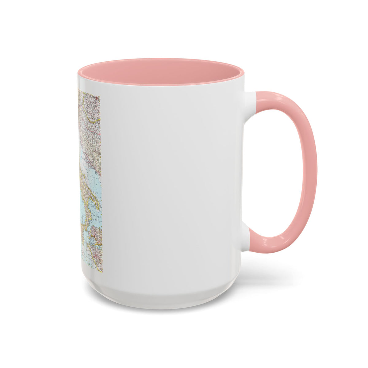 Italy (1961) (Map) Accent Coffee Mug
