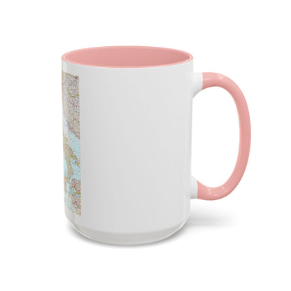 Italy (1961) (Map) Accent Coffee Mug