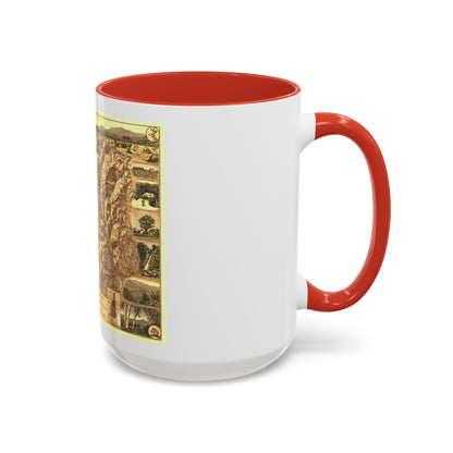 USA - New Hampshire's White Mountains (1937) (Map) Accent Coffee Mug