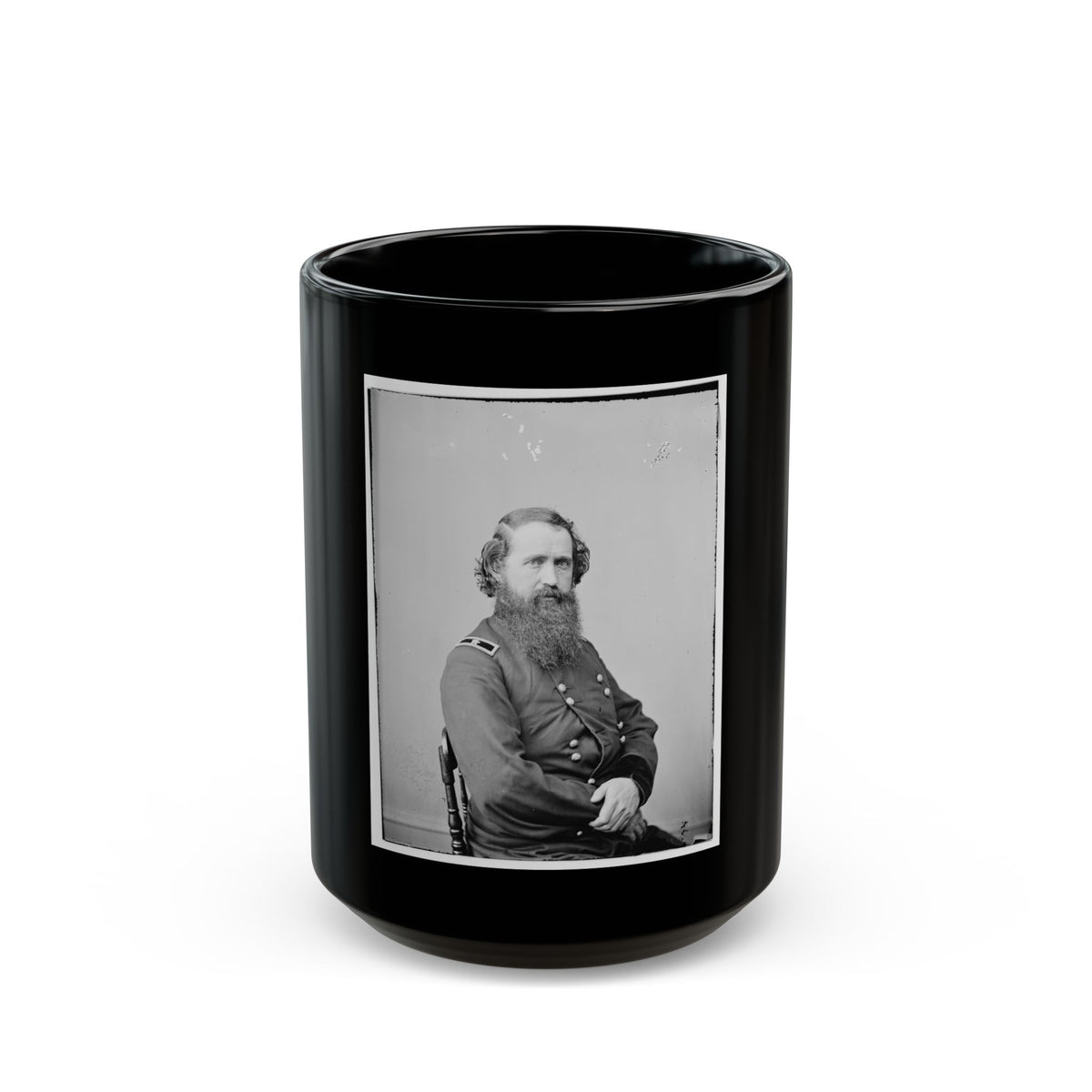 Portrait Of Brig. Gen. Robert Mitchell, Officer Of The Federal Army (U.S. Civil War) Black Coffee Mug