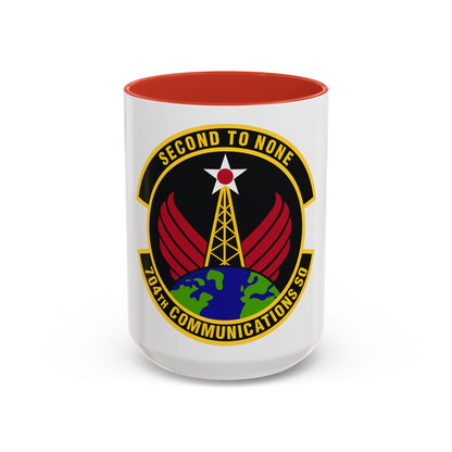704th Communications Squadron (U.S. Air Force) Accent Coffee Mug