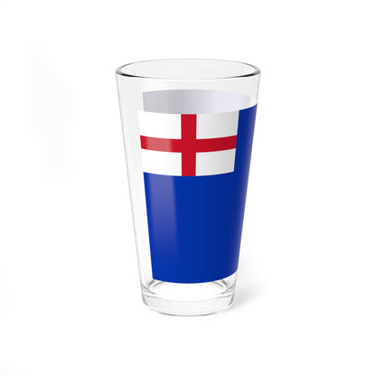 English Blue Ensign 1620 (England) Pint Glass 16oz