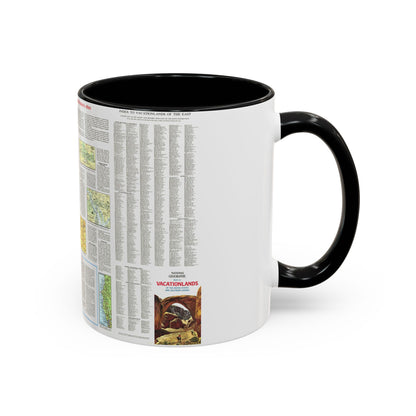 USA - Scenic Treasures and Historic Sites (1966) (Map) Accent Coffee Mug