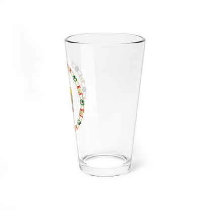 Coat of Arms of Zayed bin Sultán Al Nahayan Order of Isabella the Catholic (United Arab Emirates) (Coat of Arms) Pint Glass 16oz