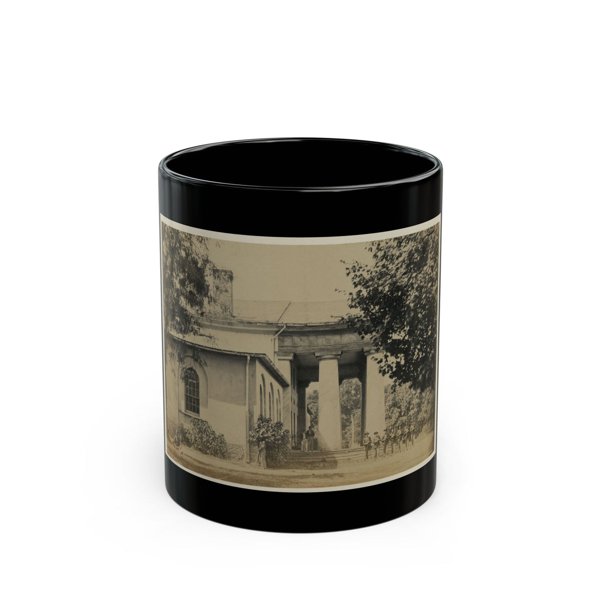 Arlington House, June 29, 1864. Former Residence Of Rebel Gen. Robert E. Lee (U.S. Civil War) Black Coffee Mug