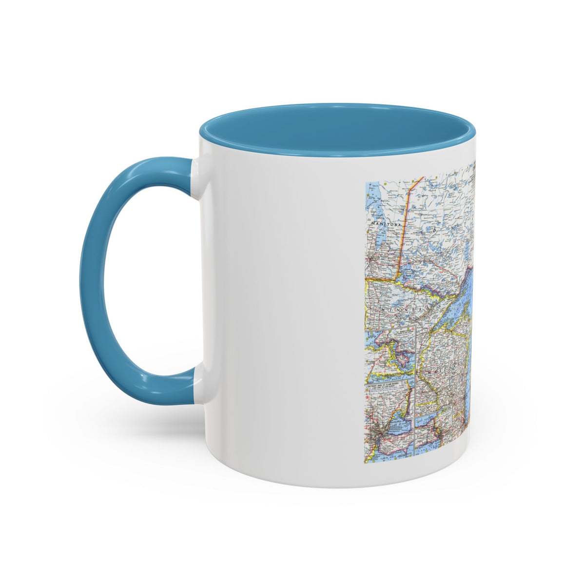 Canada - Central (1963) (Map) Accent Coffee Mug
