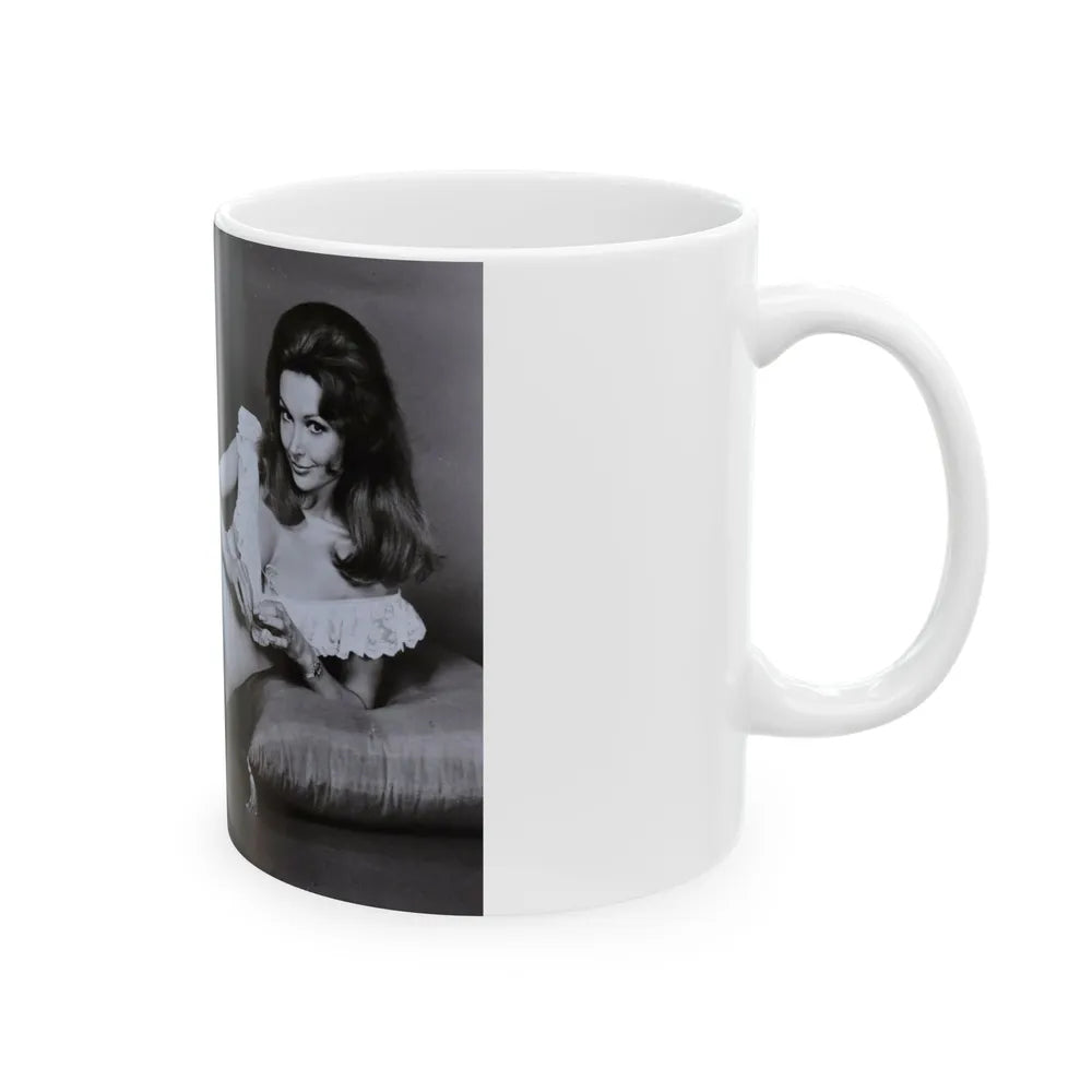 Francine York #183 (Vintage Female Icon) White Coffee Mug-Go Mug Yourself