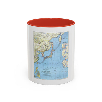 Japan and Adjacent Regions (1944) (Map) Accent Coffee Mug