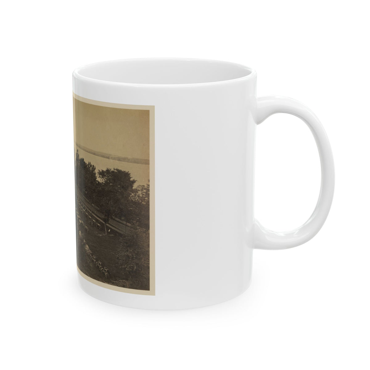 Arsenal Yard, Washington, D.C., From Roof Of Model Arsenal (U.S. Civil War) White Coffee Mug