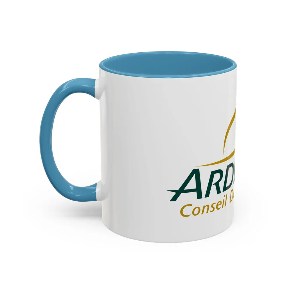 Flag of Ardennes France - Accent Coffee Mug-Go Mug Yourself