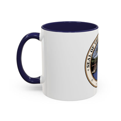 Seal of Tacoma WA - Accent Coffee Mug
