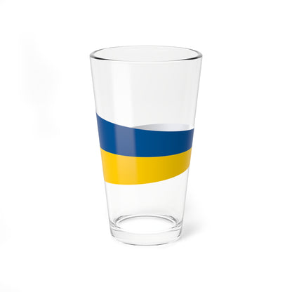 Naval Rank Flag of Sweden - Avdelningschef (Sweden) Pint Glass 16oz