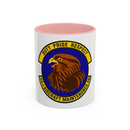54 Aircraft Maintenance Squadron AETC (U.S. Air Force) Accent Coffee Mug