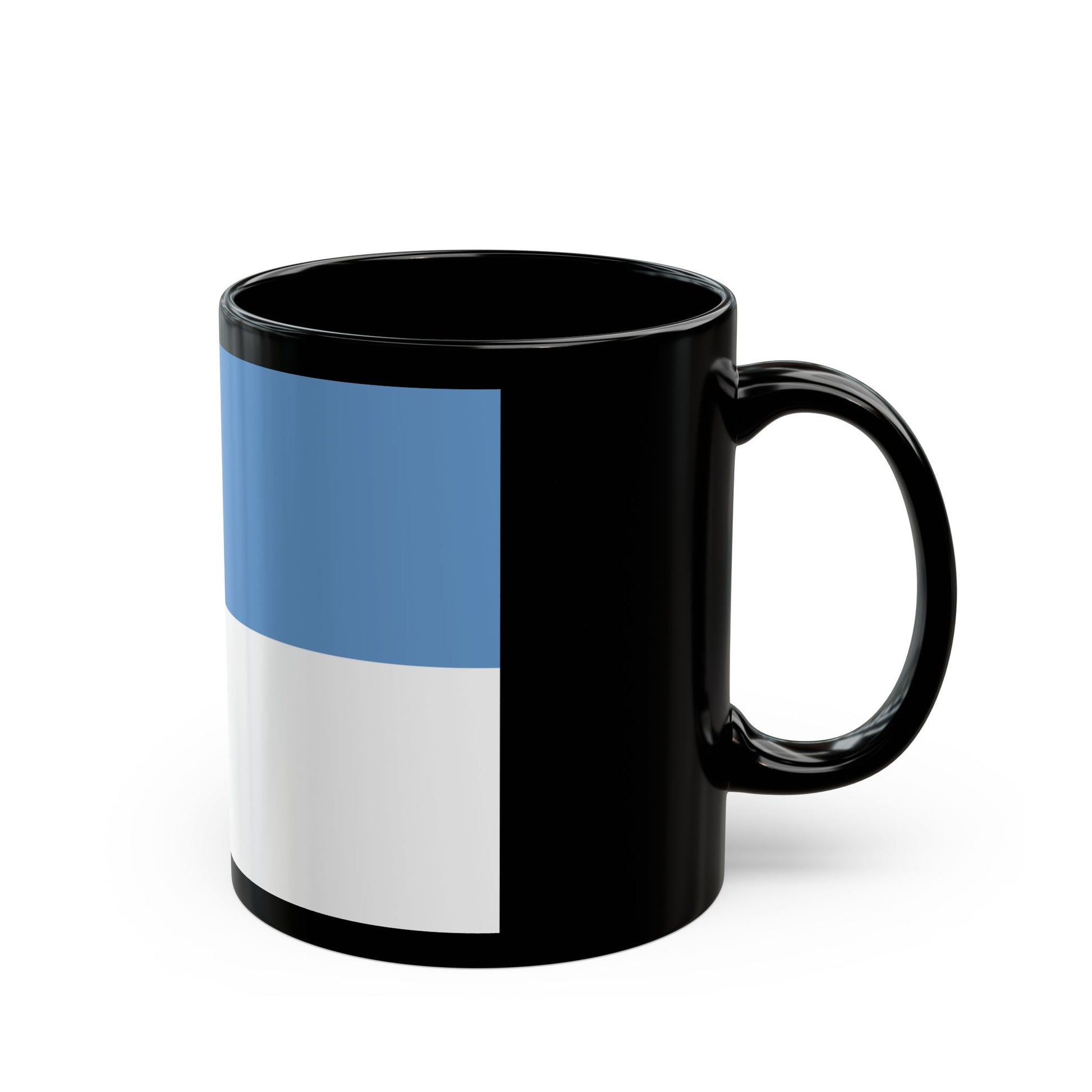 Flag of Puno capital of the Puno Region Peru - Black Coffee Mug-Go Mug Yourself