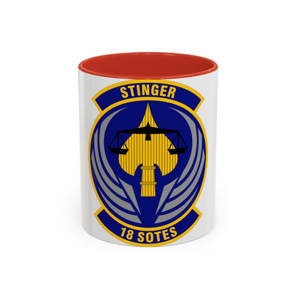 18 Special Operations Test and Evaluation Squadron AFSOC (U.S. Air Force) Accent Coffee Mug