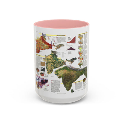 India (1997) (Map) Accent Coffee Mug