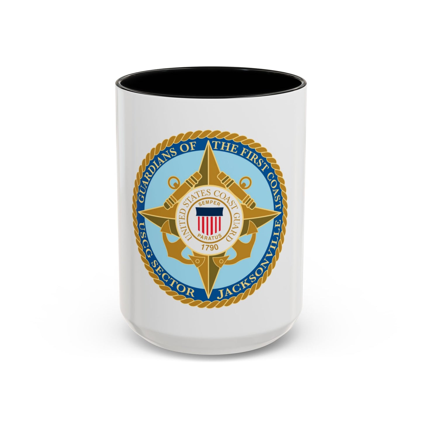 USCG Sector Jacksonville Guardians of the first coast (U.S. Coast Guard) Accent Coffee Mug