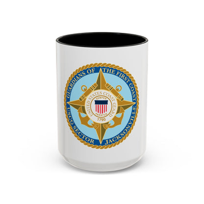USCG Sector Jacksonville Guardians of the first coast (U.S. Coast Guard) Accent Coffee Mug