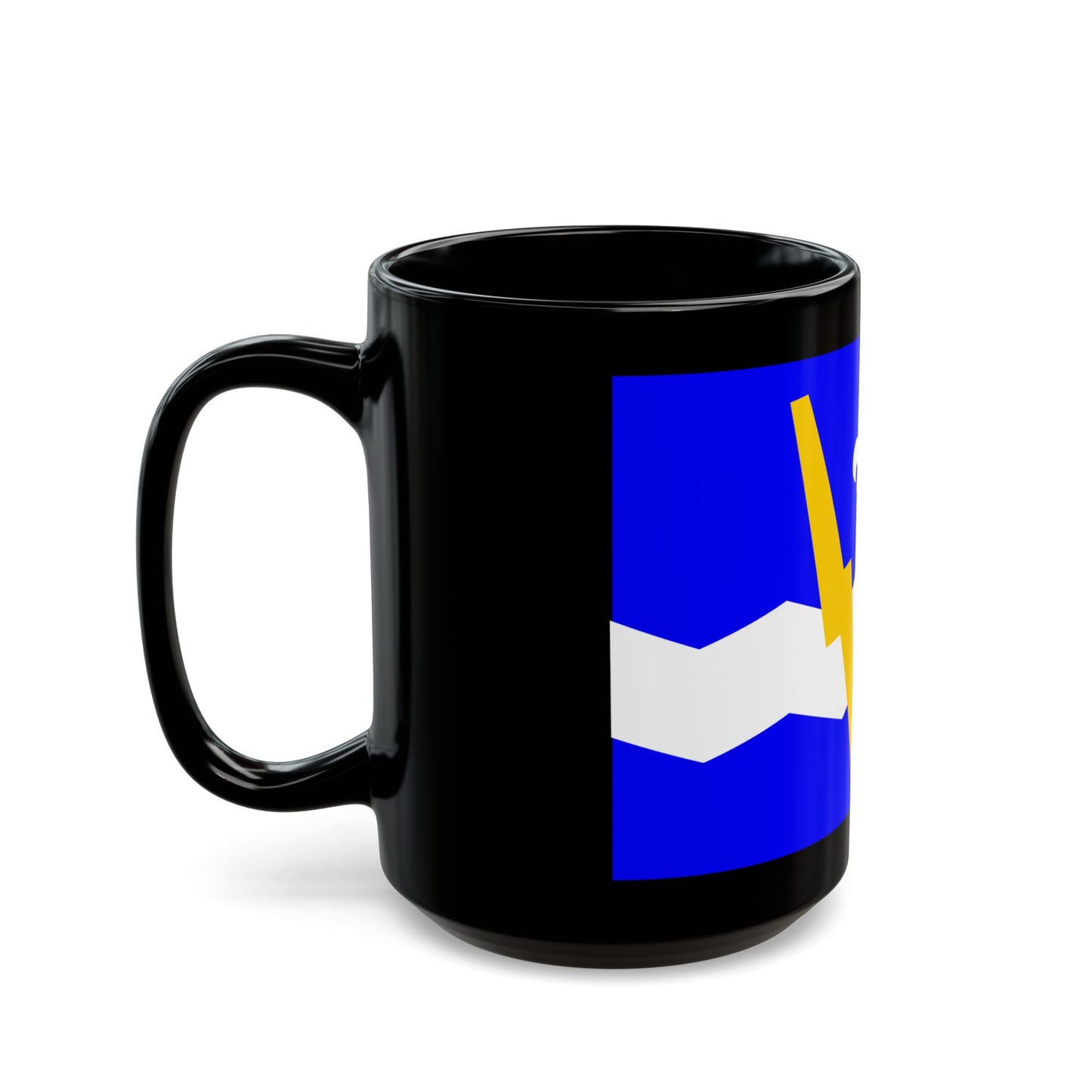 Flag of Shawinigan 1951 to 2009 Canada - Black Coffee Mug-Go Mug Yourself