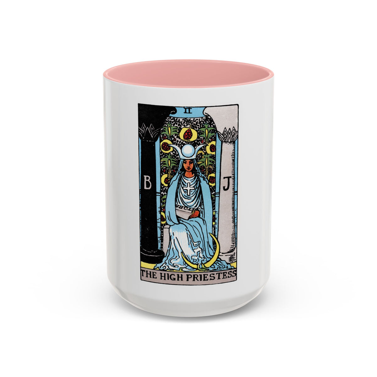 The High Priestess (Tarot Card) Accent Coffee Mug