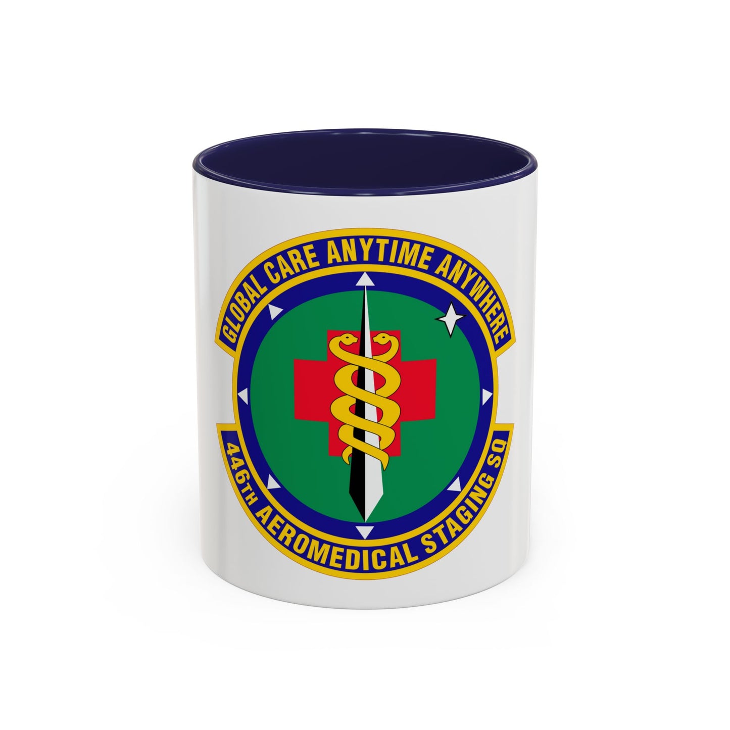 446 Aeromedical Staging Squadron AFRC (U.S. Air Force) Accent Coffee Mug