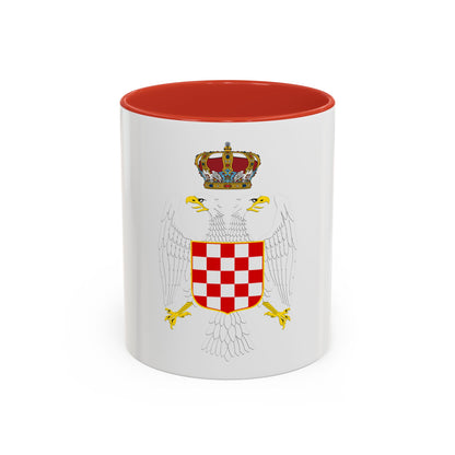 Greater coat of arms of the Banate of Croatia - Accent Coffee Mug