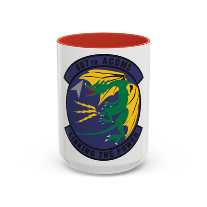 607th Air Communications Squadron (U.S. Air Force) Accent Coffee Mug