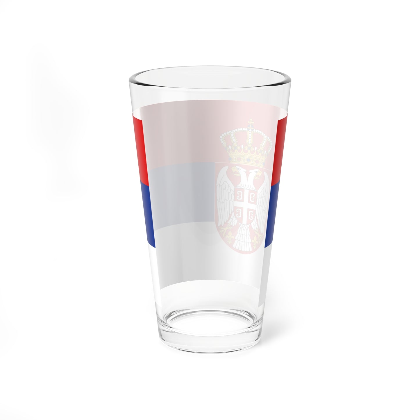 State Flag of Serbia (Serbia) Pint Glass 16oz