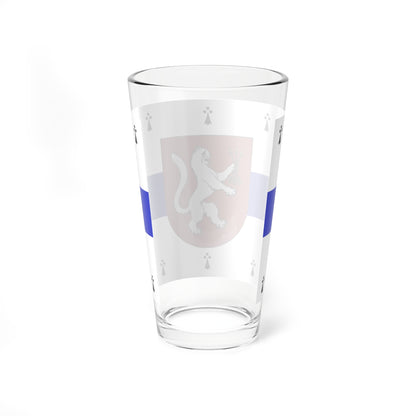 Flag of Gornomariysky rayon (Russia) Pint Glass 16oz
