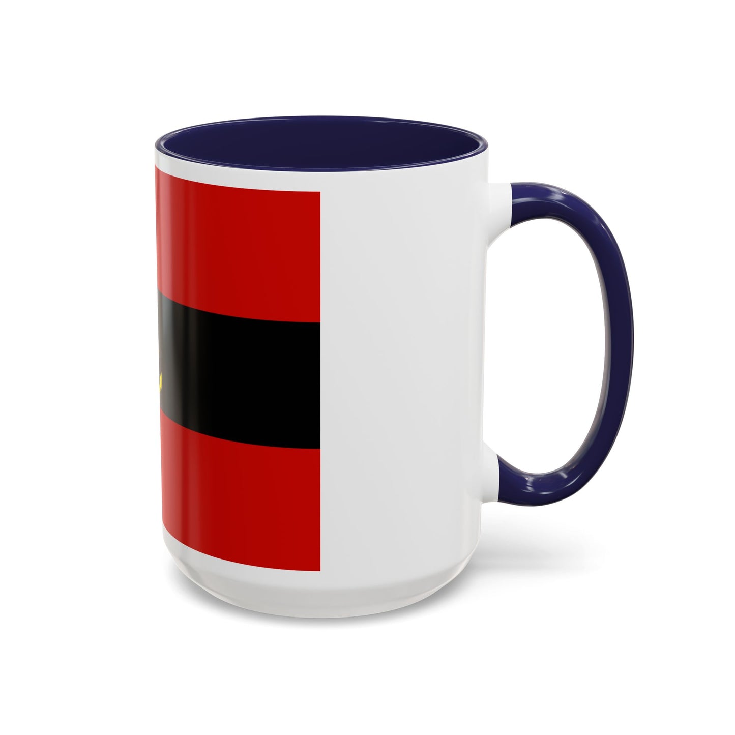 Naval Ensign of Albania 1946 to 1954 - Accent Coffee Mug