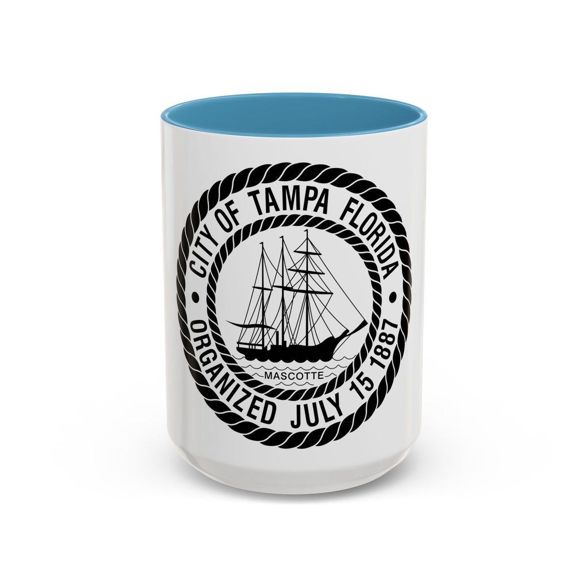 Seal of Tampa Florida - Accent Coffee Mug
