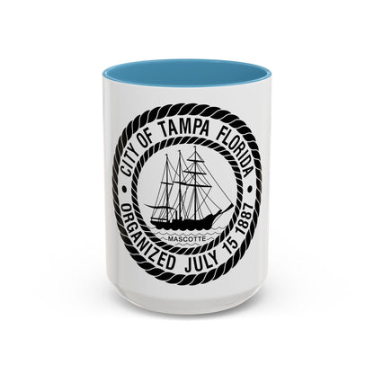 Seal of Tampa Florida - Accent Coffee Mug