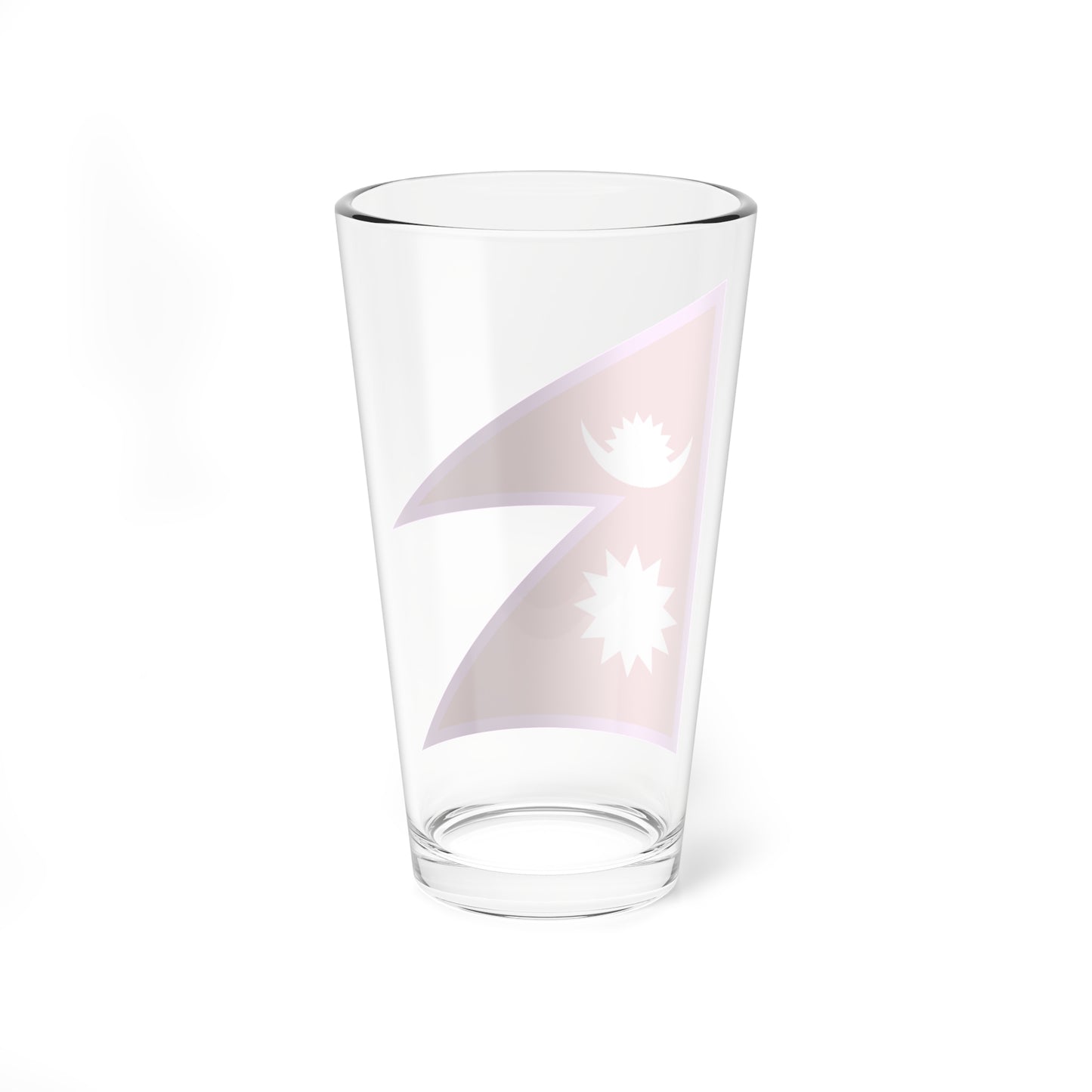 Gay Pride flag of Nepal (Nepal) Pint Glass 16oz