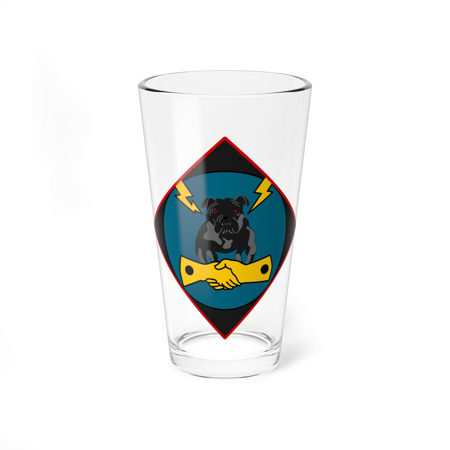 Emblem for the 3-V-JDR (Denmark) (Coat of Arms) Pint Glass 16oz