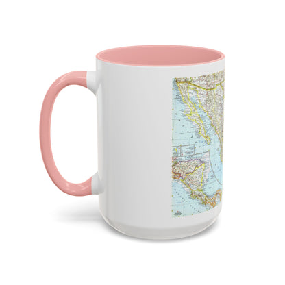 Central America - Mexico (1961) (Map) Accent Coffee Mug
