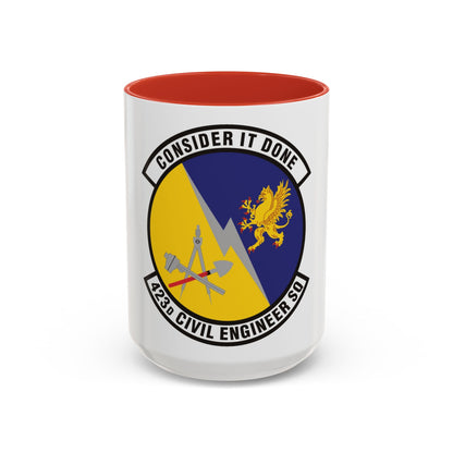 423d Civil Engineer Squadron (U.S. Air Force) Accent Coffee Mug