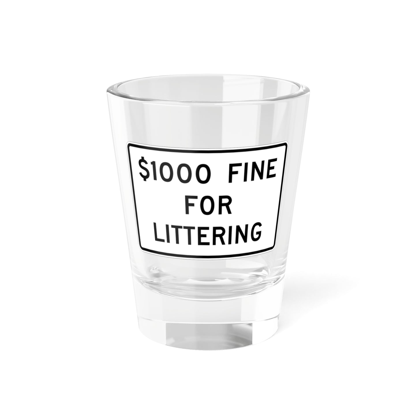 MUTCD-CA R47 (California) (Road Sign) Shot Glass 1.5oz