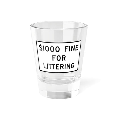 MUTCD-CA R47 (California) (Road Sign) Shot Glass 1.5oz
