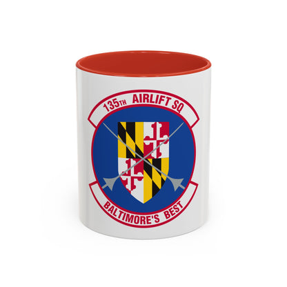 135 Airlift Squadron (U.S. Air Force) Accent Coffee Mug