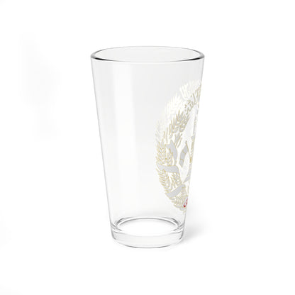 Emblem of Afghanistan present on the flag 2004-2013 (Afghanistan) (Coat of Arms) Pint Glass 16oz