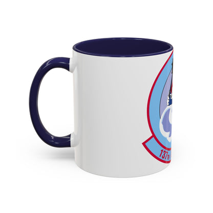 137 Airlift Squadron (U.S. Air Force) Accent Coffee Mug