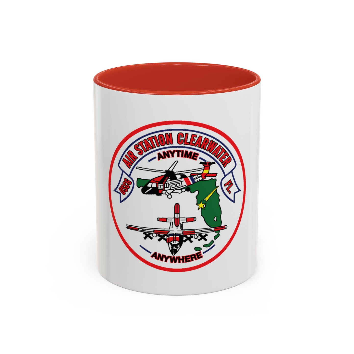 USCG Air Station Clearwater FL (U.S. Coast Guard) Accent Coffee Mug