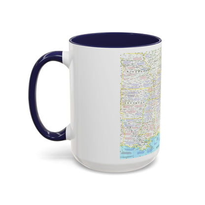 USA - Battlefields of the Civil War 1 (1961) (Map) Accent Coffee Mug