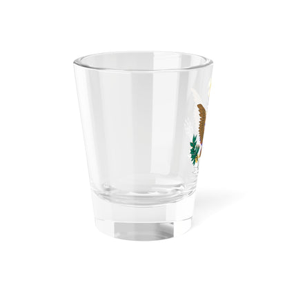 Greater Coat of arms of Lyndon B. Johnson (United States) (Coat of Arms) Shot Glass 1.5oz