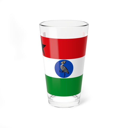 Flag of the Nile Republic (South Sudan) Pint Glass 16oz