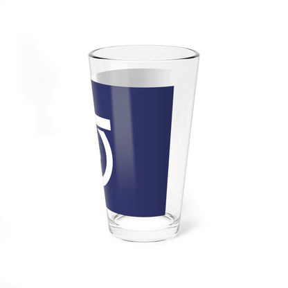 Flag of Onbetsu Hokkaido 1965-2005 (Japan) Pint Glass 16oz