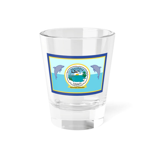 Flag of Okaloosa County Florida (United States) Shot Glass 1.5oz
