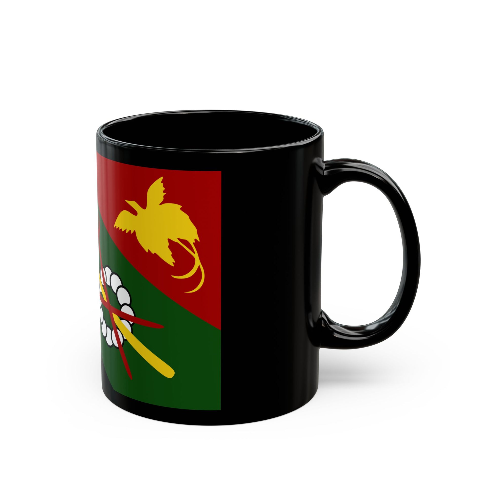 Flag of Chimbu Papa New Guinea - Black Coffee Mug-Go Mug Yourself