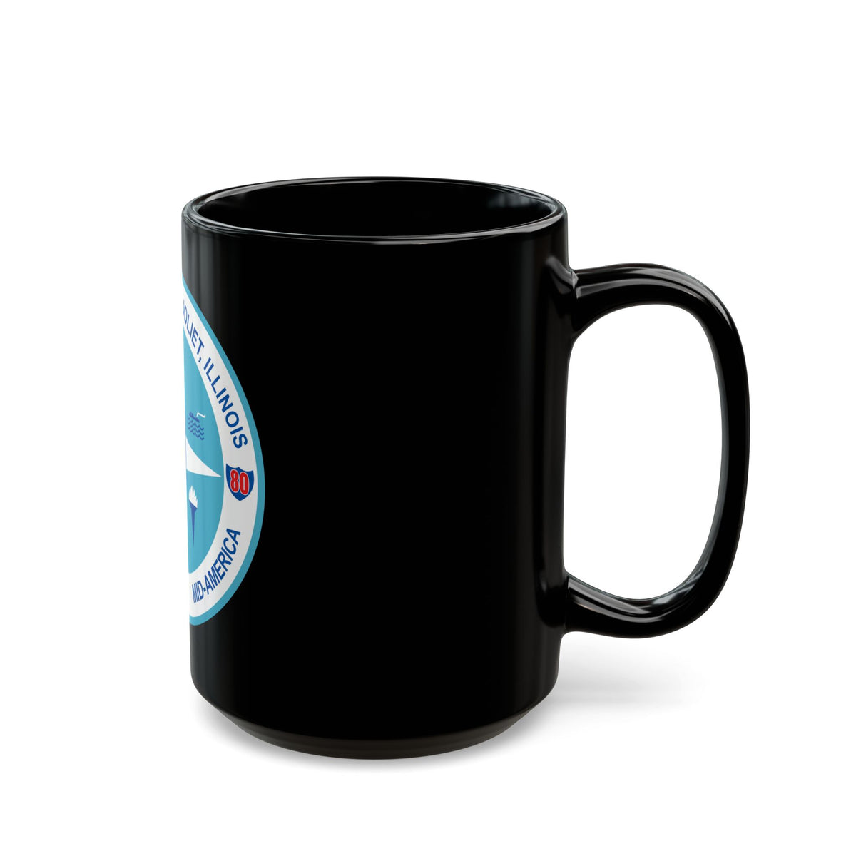 Seal of Joliet Illinois - Black Coffee Mug